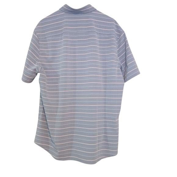 Mizzen & Main Leeward Dress Shirt, Chambray-look Performance Fabric, sz XL - Picture 9 of 11